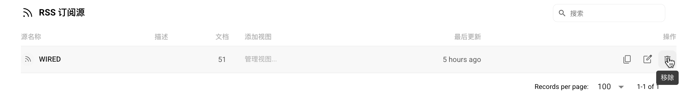 Unsubscribe in RSS feeds