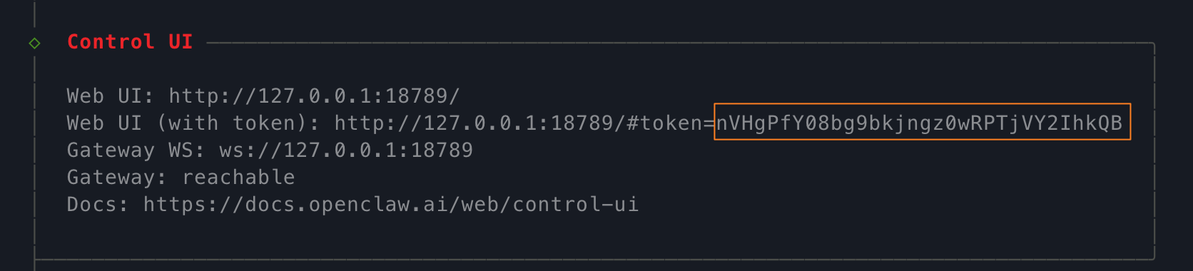 Obtain gateway token