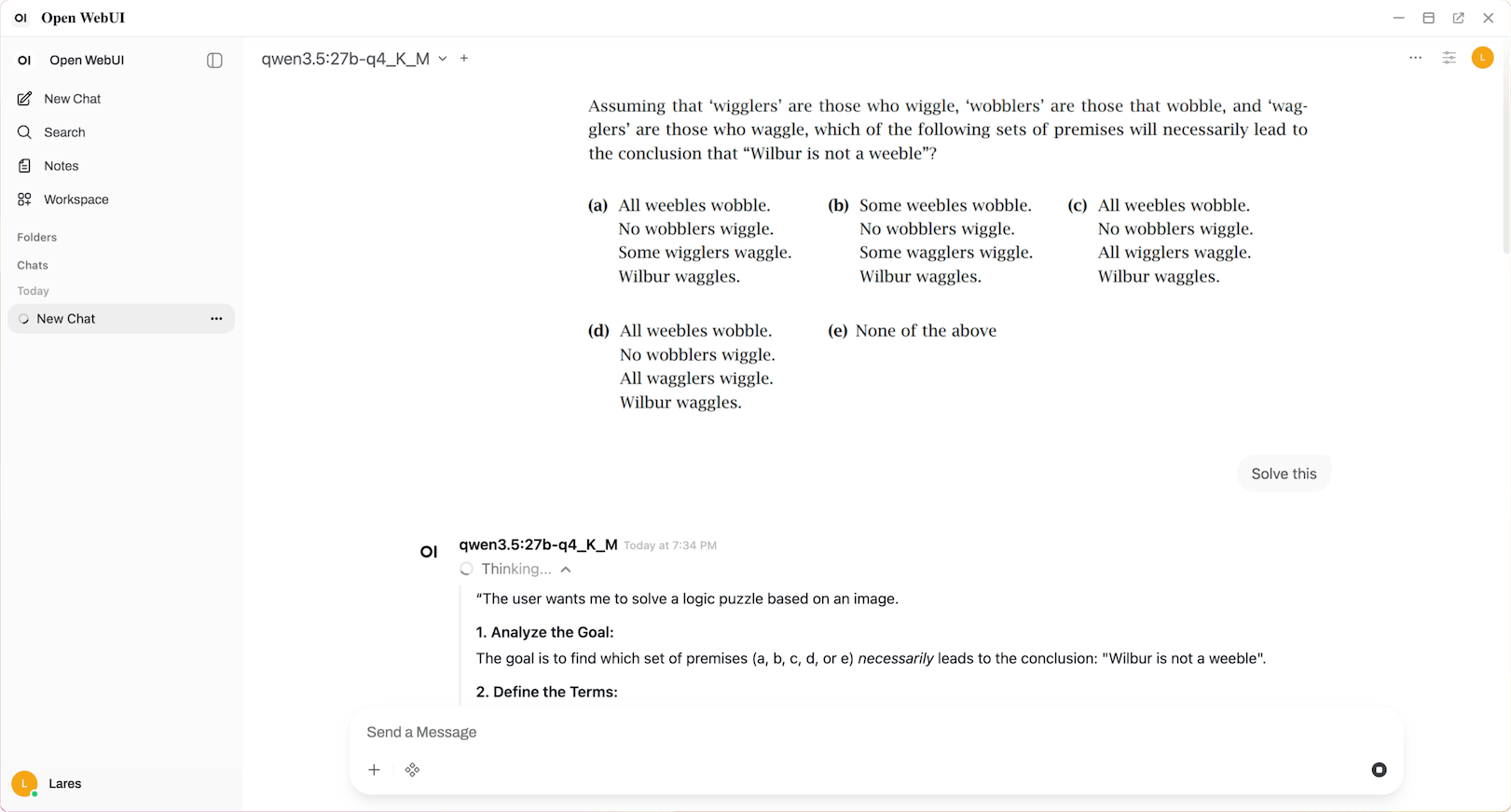 Chat with your local LLM
