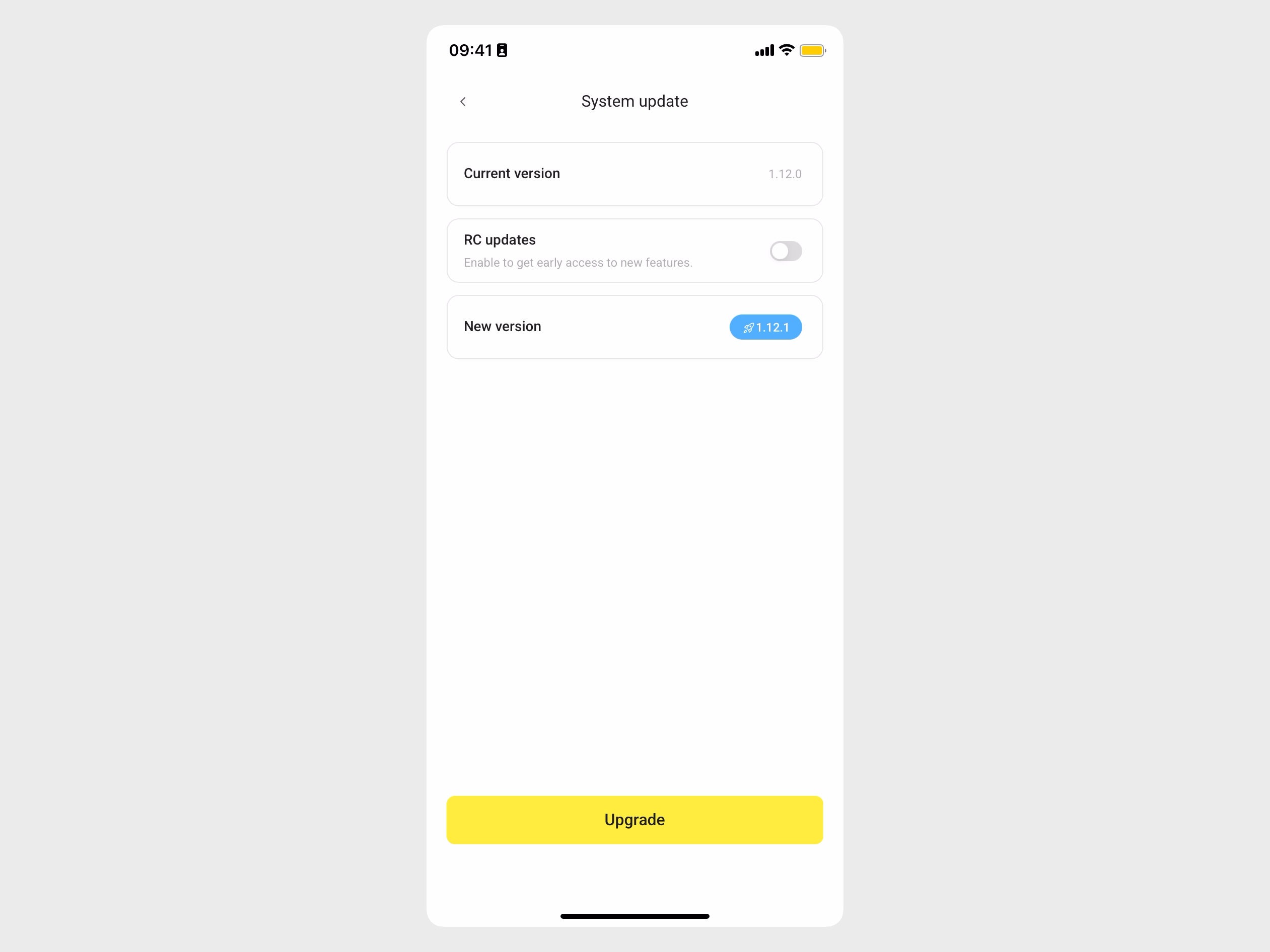 Check for available version