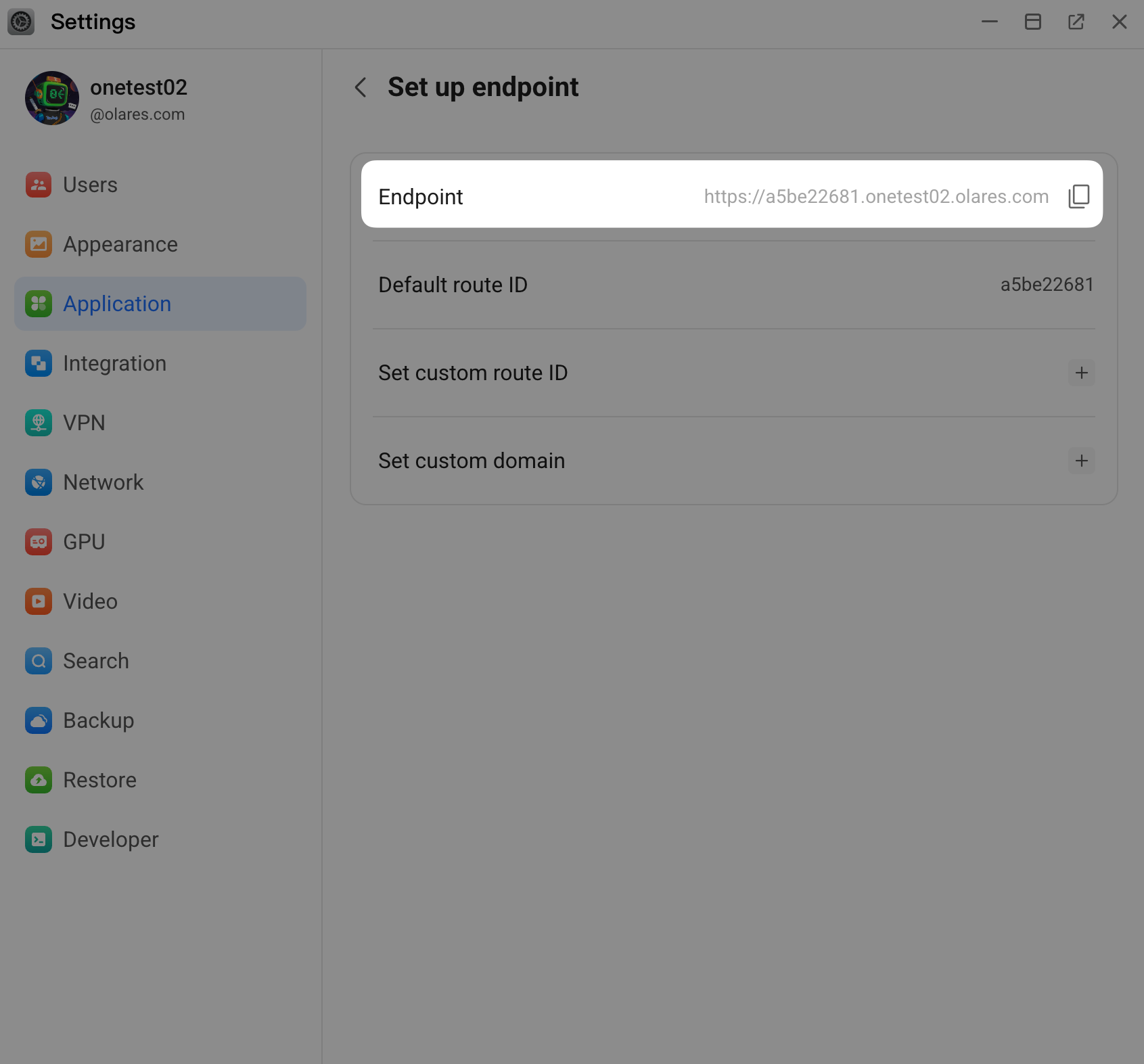 Obtain Ollama host address
