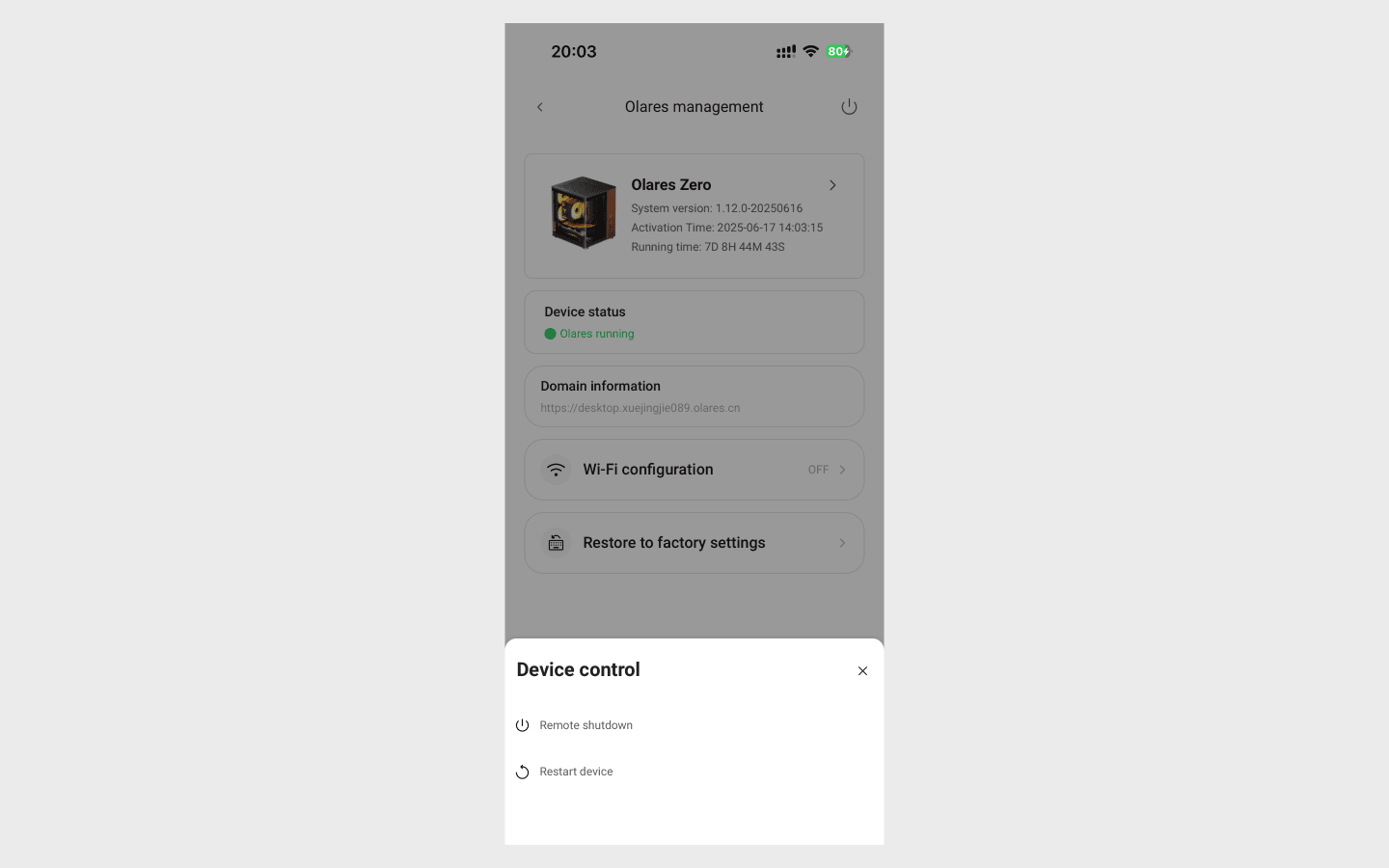 Device control