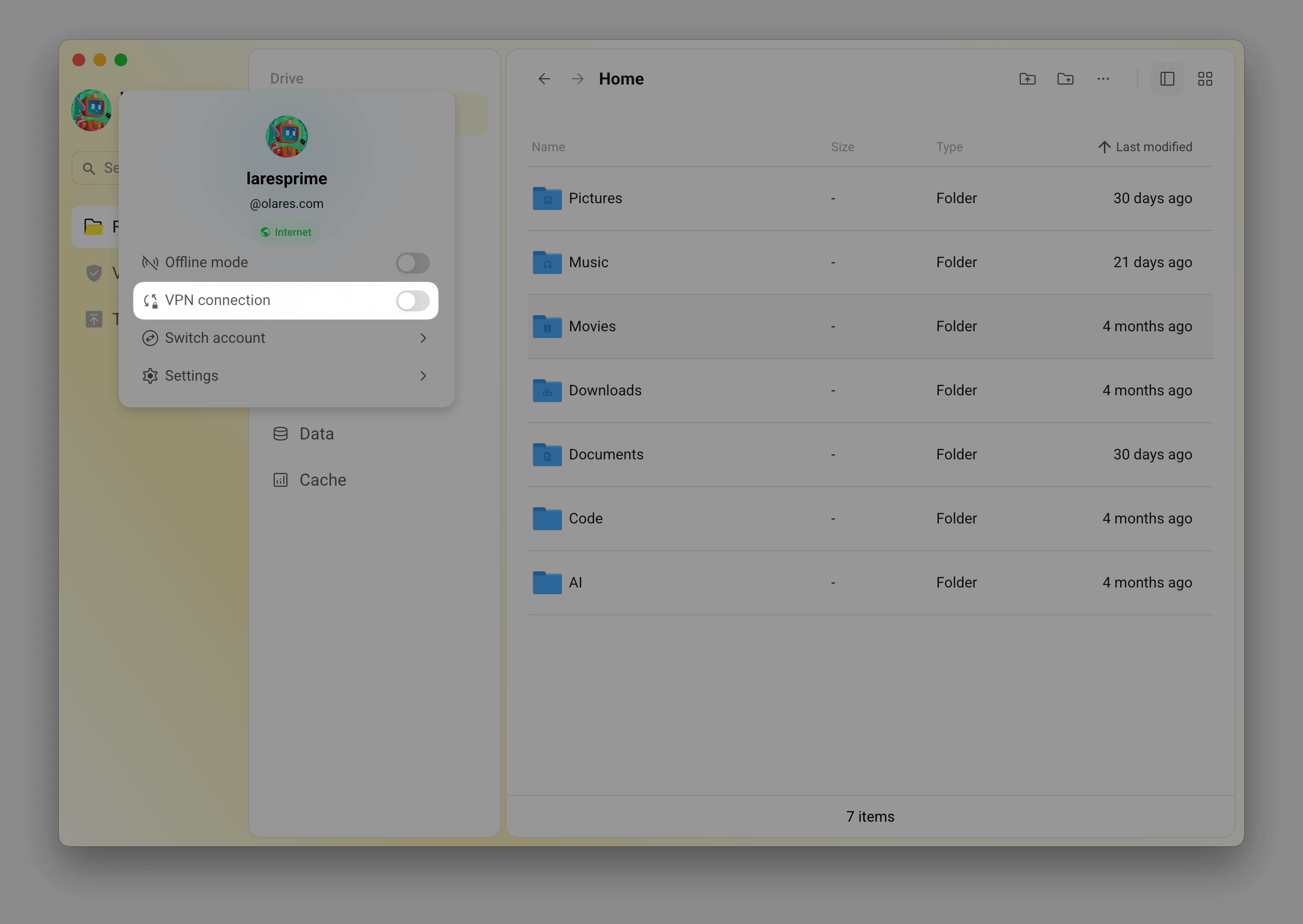Enable LarePass VPN on desktop