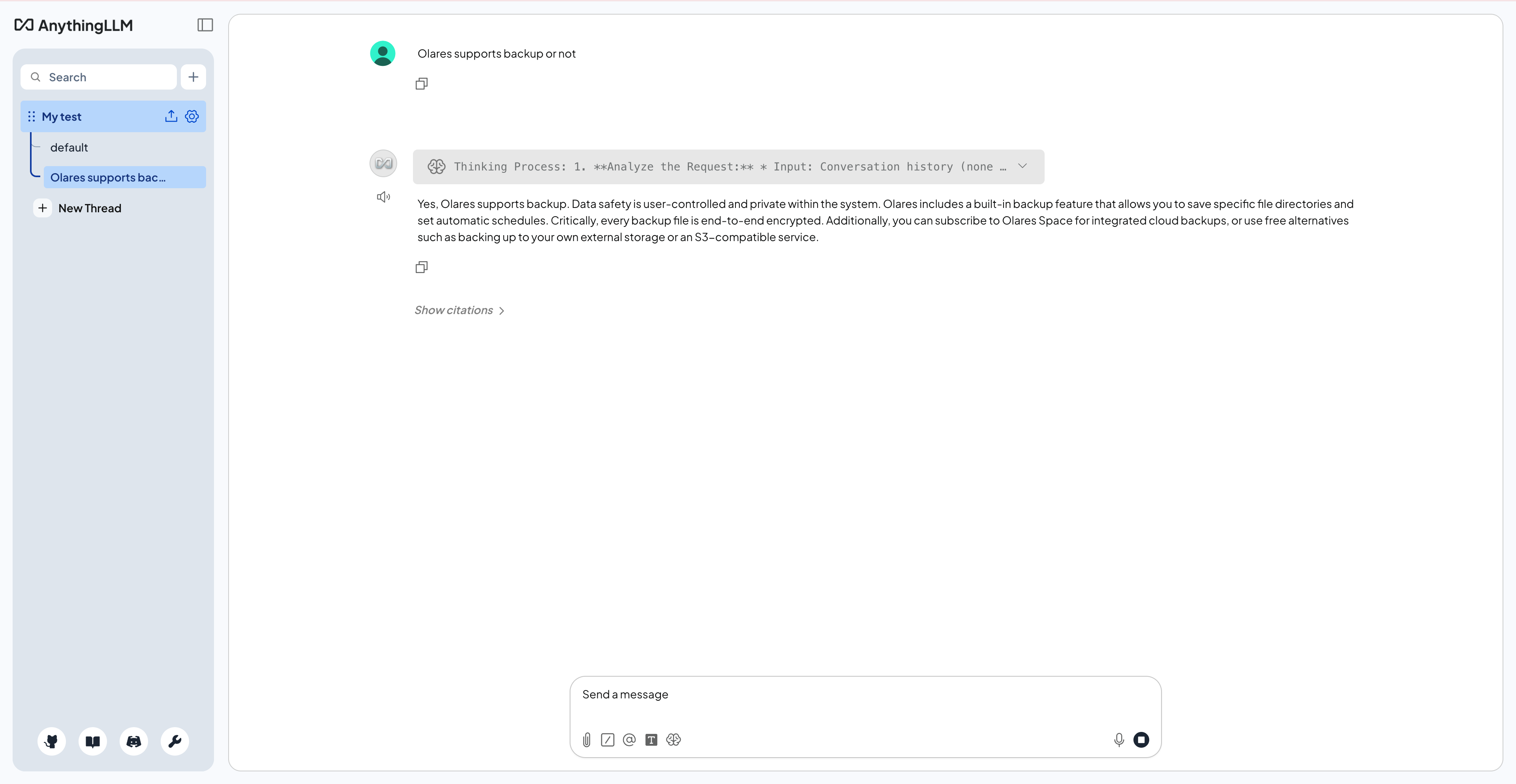 Query result
