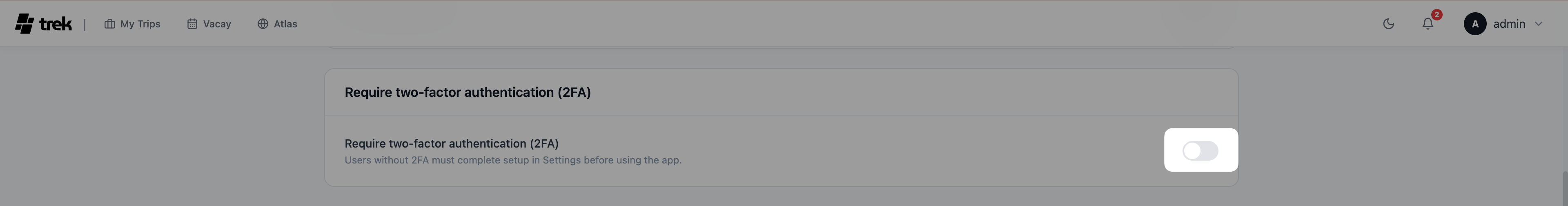 Enable 2FA