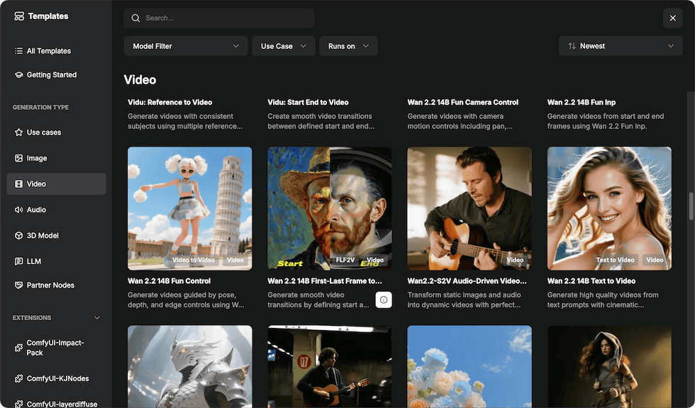 Open Wan 2.2 workflow